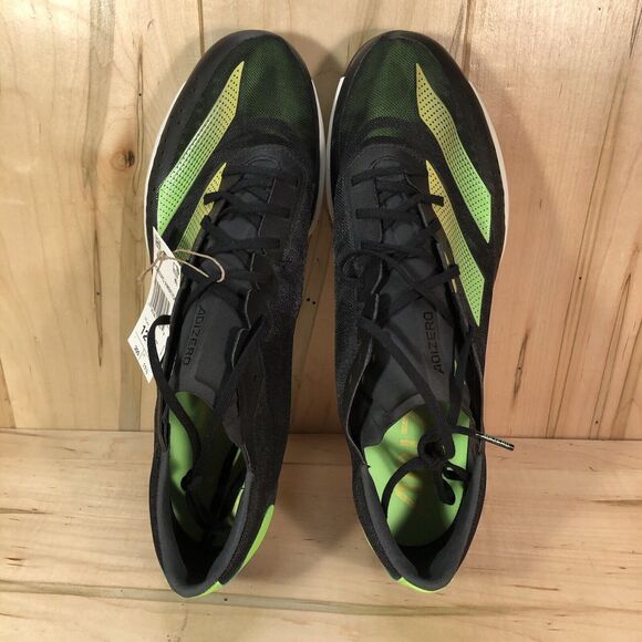 Adidas Adizero Ambition Athletic Black Green Track Spikes GY8401 Men's Size 12 - Picture 6 of 9